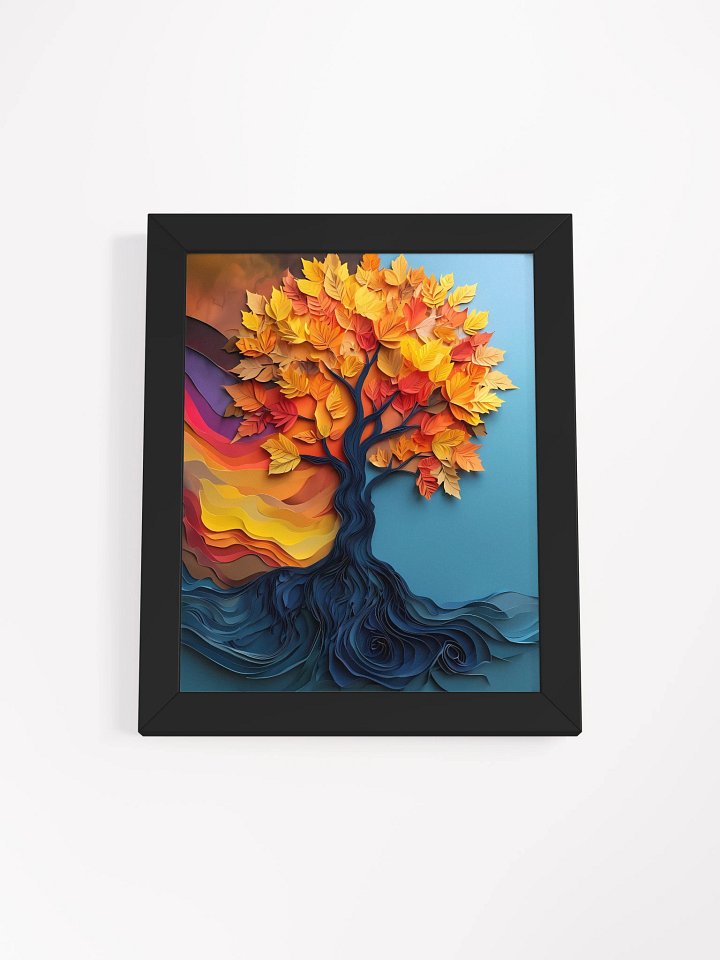 Vibrant Tree Paper Art Poster product image (2)