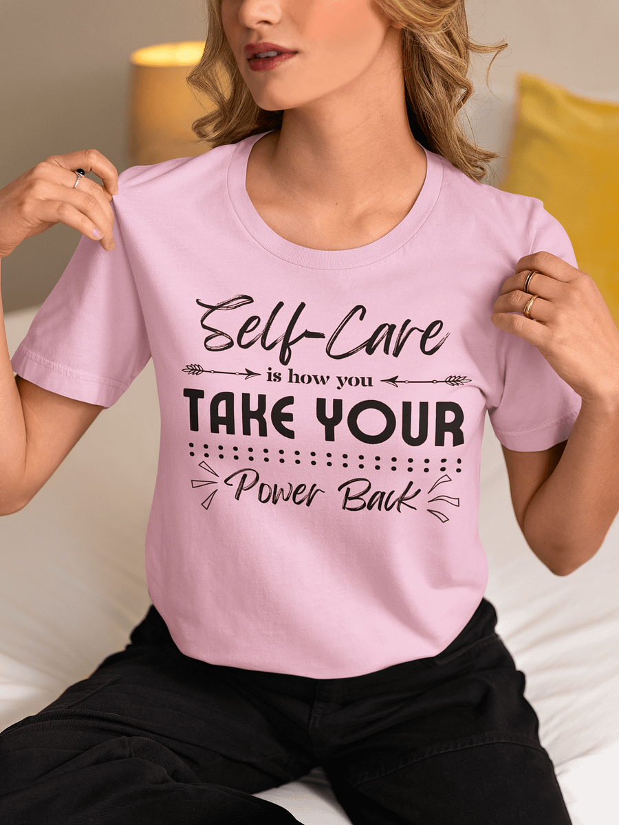 Self-Care Inspirational Bella Canvas Light T-Shirt product image (1)