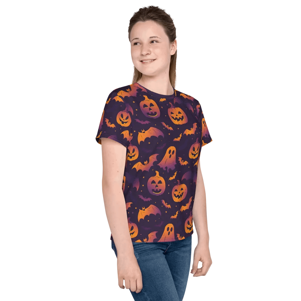 Smiley Pumpkin Halloween T-shirt product image (12)