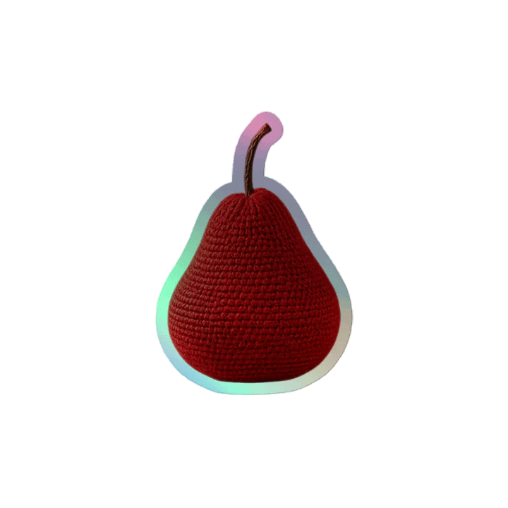 CozyAvocado Kiss-Cut Holographic Sticker Sheet Pear #2 product image (2)