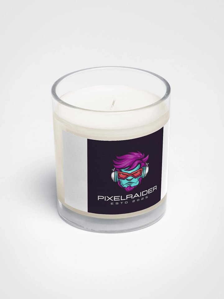 Soy Wax Candle In A Clear Glass Jar product image (2)