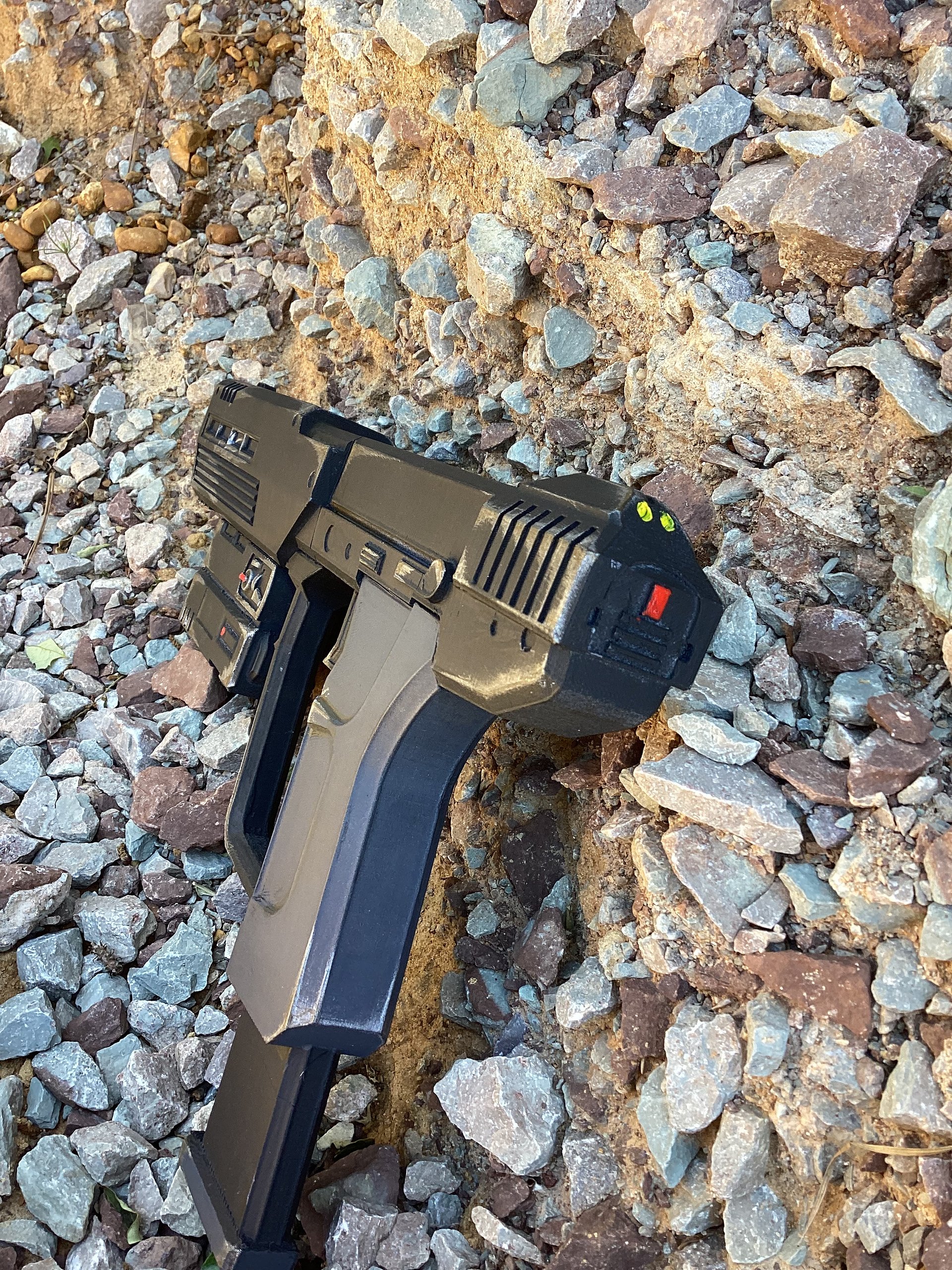 ODST Inspired M6C/SOCOM 3D printed Life-size prop/ orange tip product image (2)