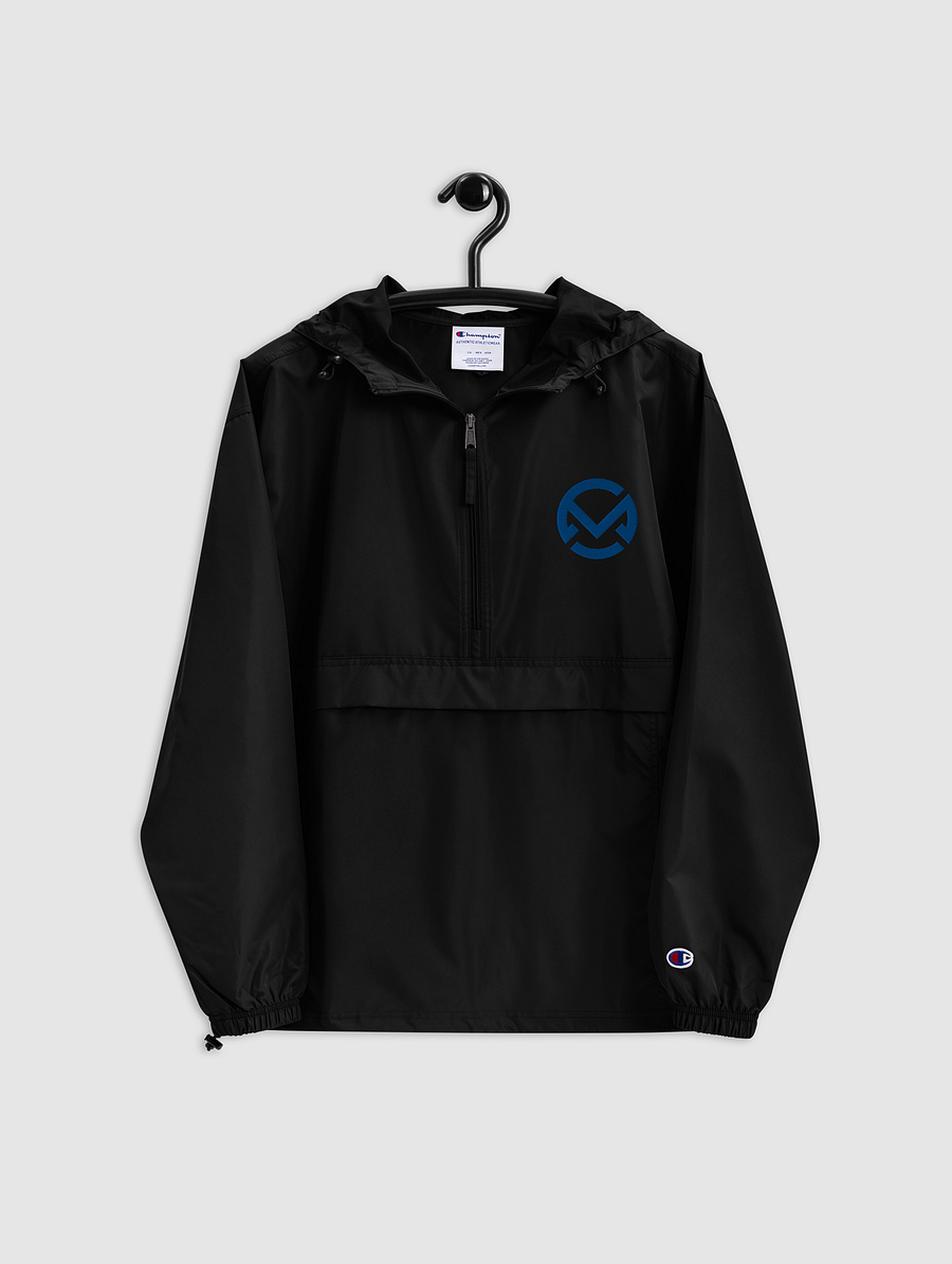 [chancemars55] Embroidered Champion Packable Jacket (Black) product image (4)