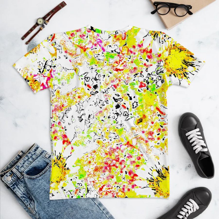 Abstract Vibrant Daisy Flower Women's T Shirt product image (6)