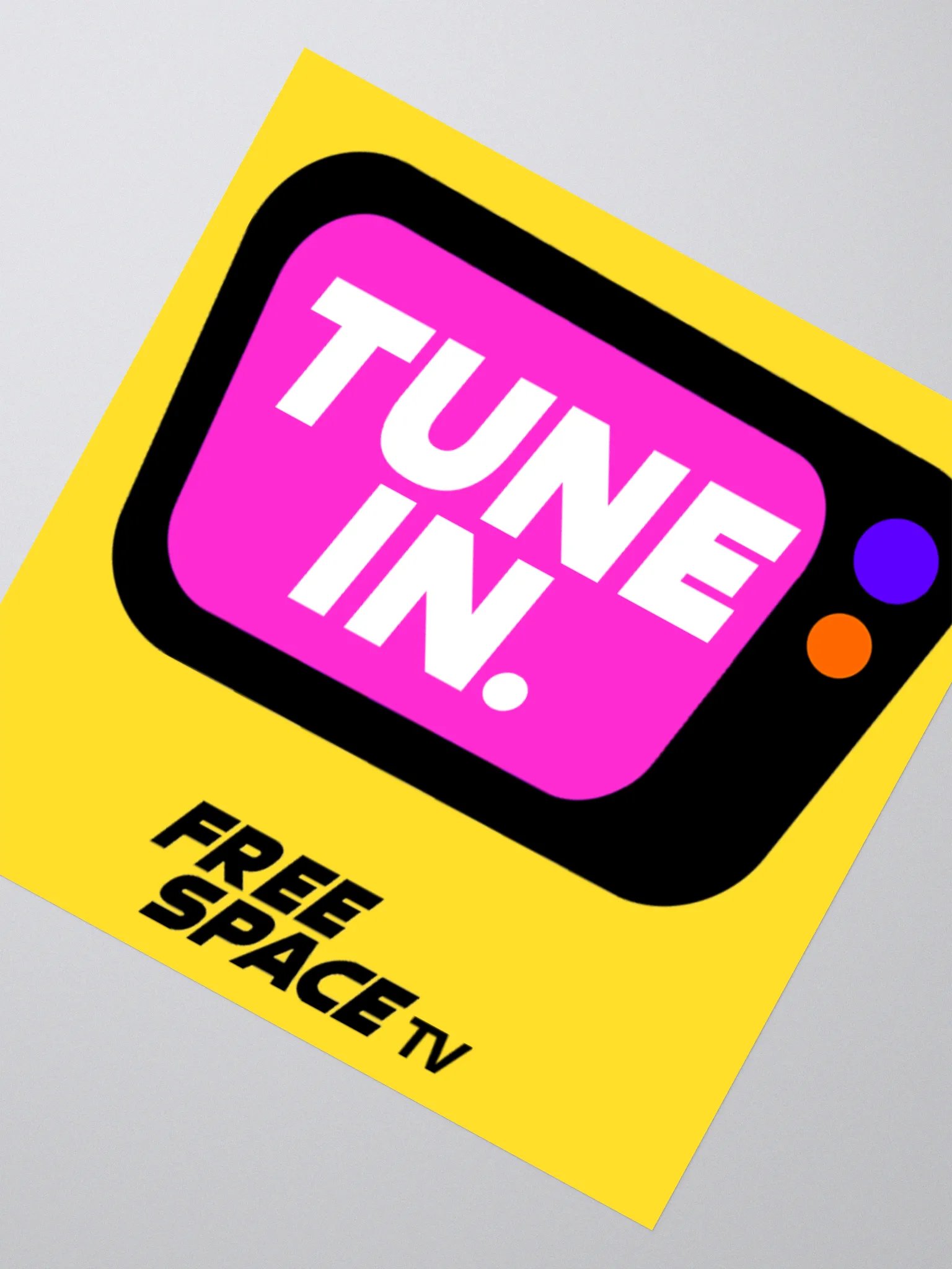 Tune In Sticker (Yellow) product image (6)