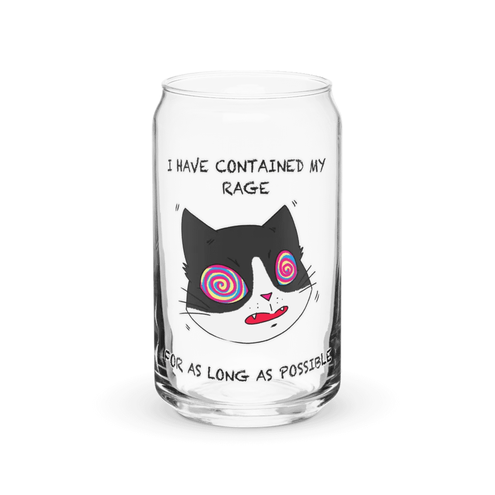 Rage Cat Can-Shaped Glass product image (1)