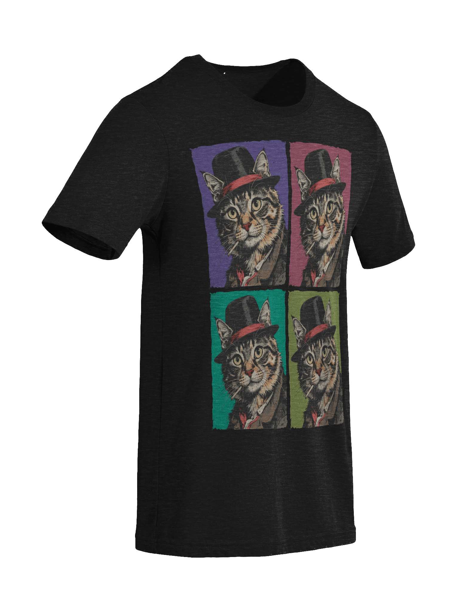 The Smoking Cat Society Triblend T-shirt product image (11)