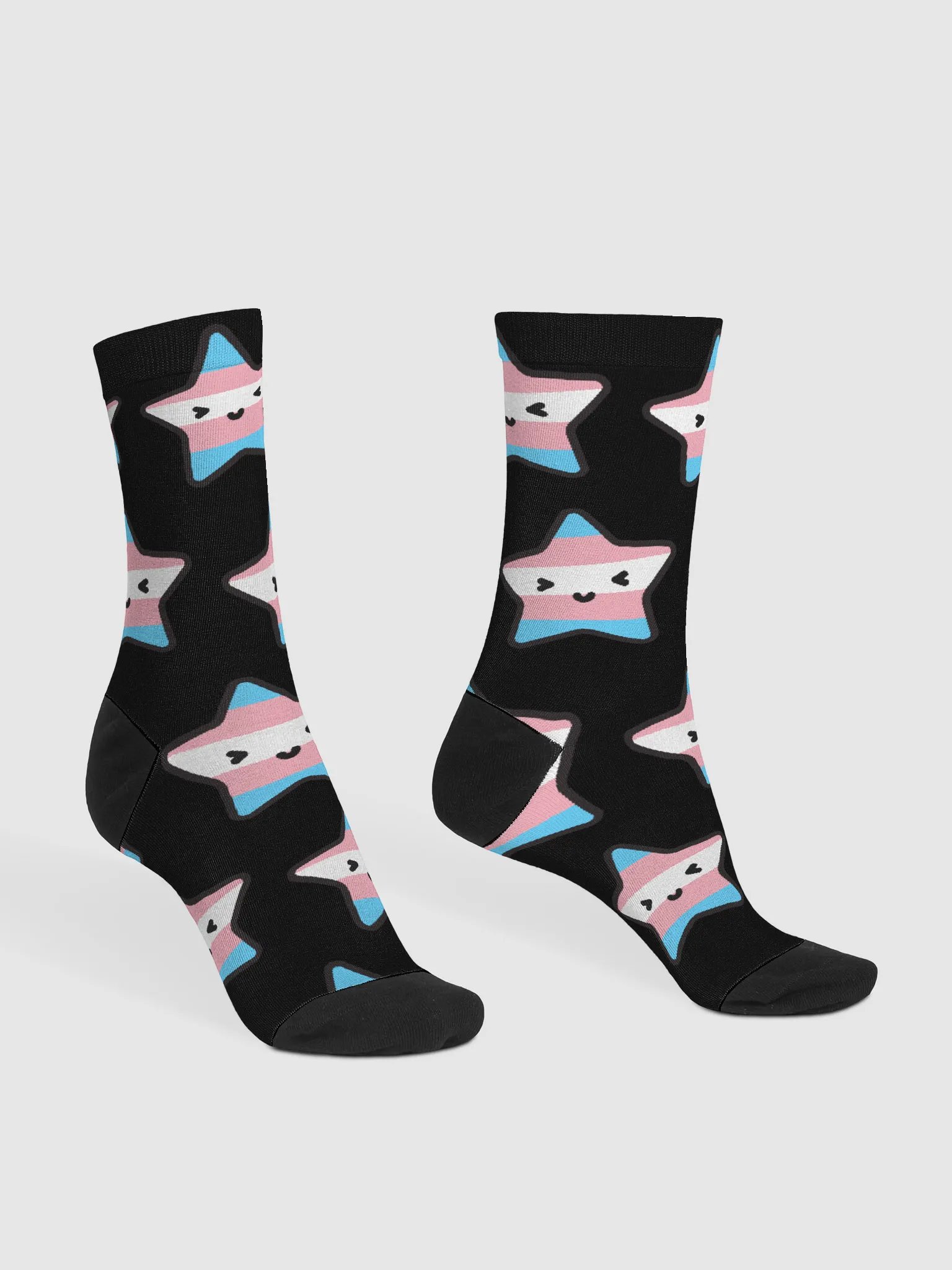 Trans Pride Lucy Black Socks product image (3)