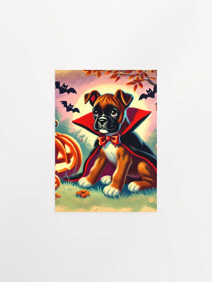 Boxer Puppy Vampire Premium Matte Poster product image (7)