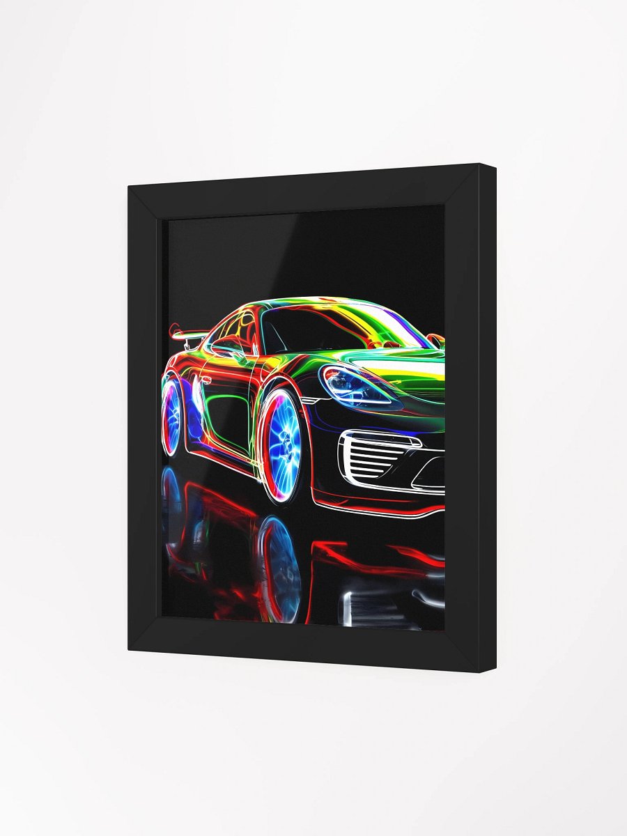 Neon Car Elegance Framed Poster product image (4)