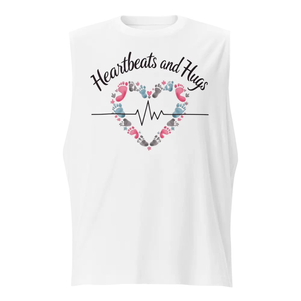 Ekg, Heartbeat and Hug Muscle Tank product image (1)