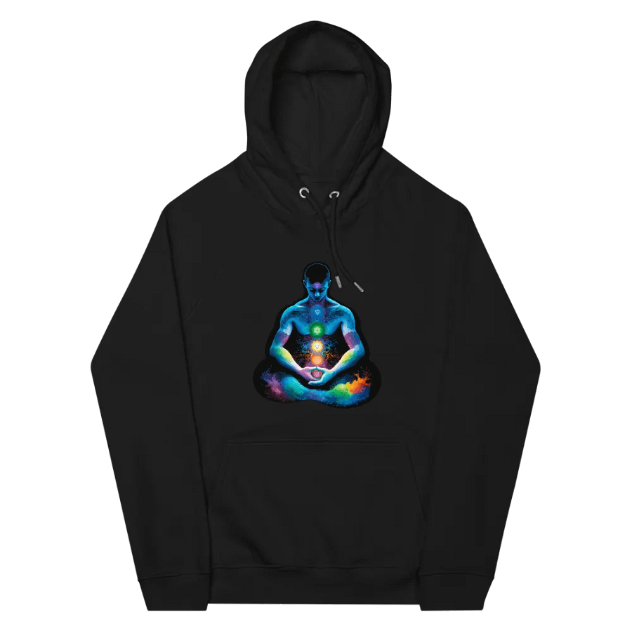 [Meditation] - Unisex Eco Raglan Hoodie product image (8)