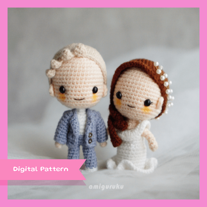 Wedding Couple Elena and Edward - PDF Pattern product image (1)