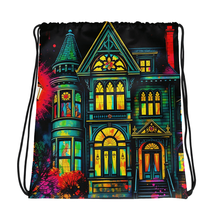 Vibrant old house Adventure Drawstring Bag product image (1)