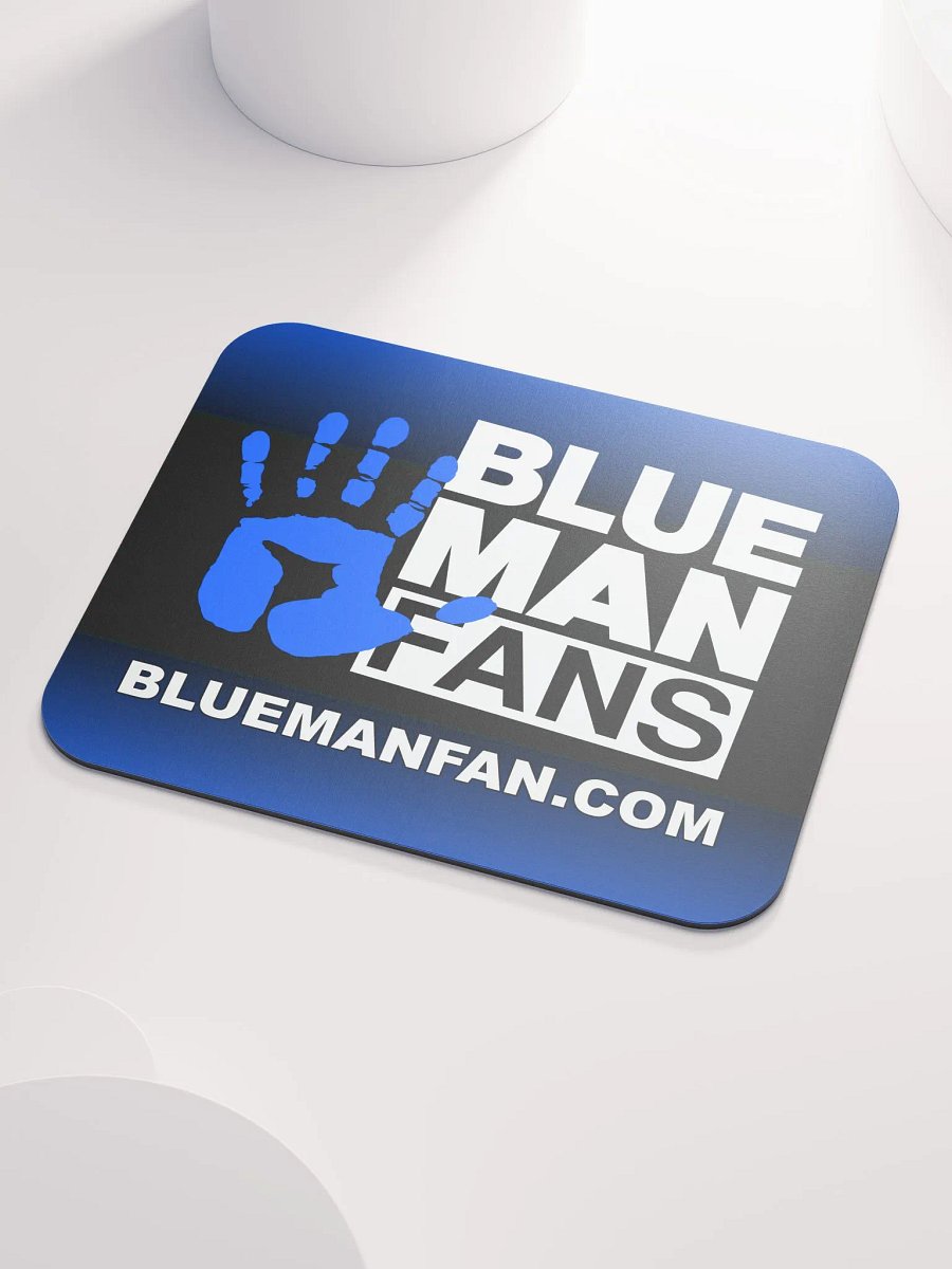 Blue Man Fans Hand Print Standard Mousepad product image (3)