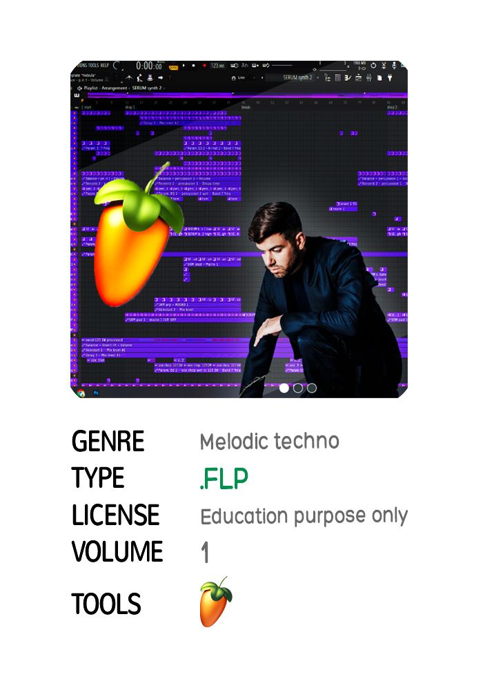 Melodic techno, progressive template FLP vol.1 (Anyma, Cassian, After Life, Mathame) product image (1)