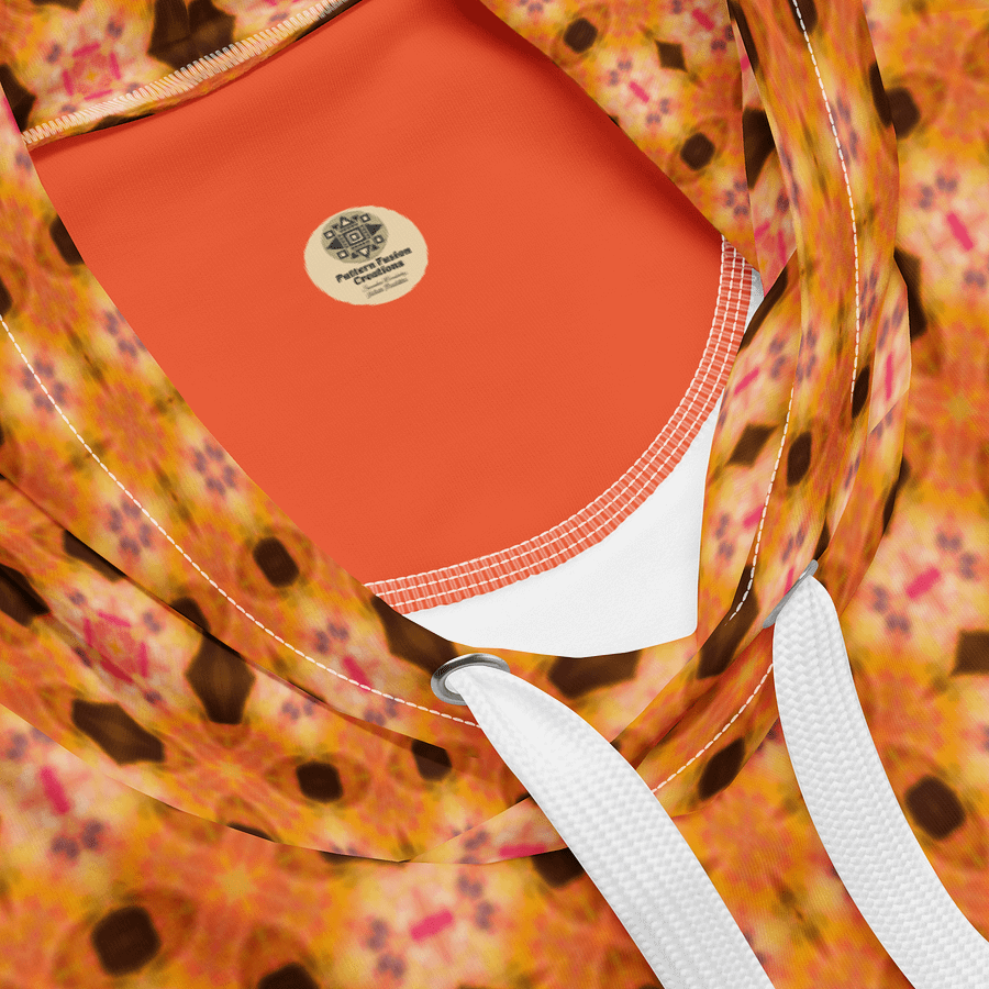 Solar Bloom – Ember Grid Edition Unisex Hoodie product image (4)