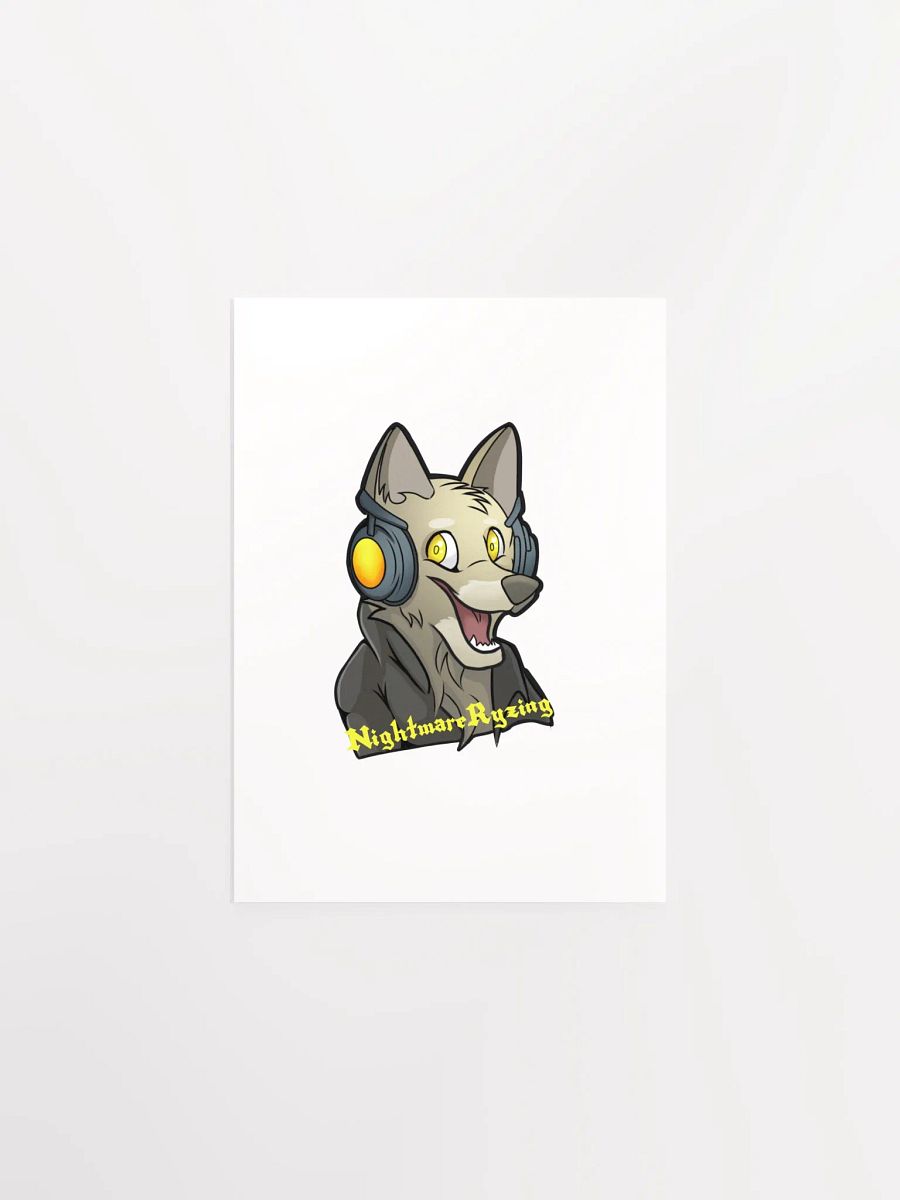NightmareRyzing Anthro Wolf Poster product image (1)