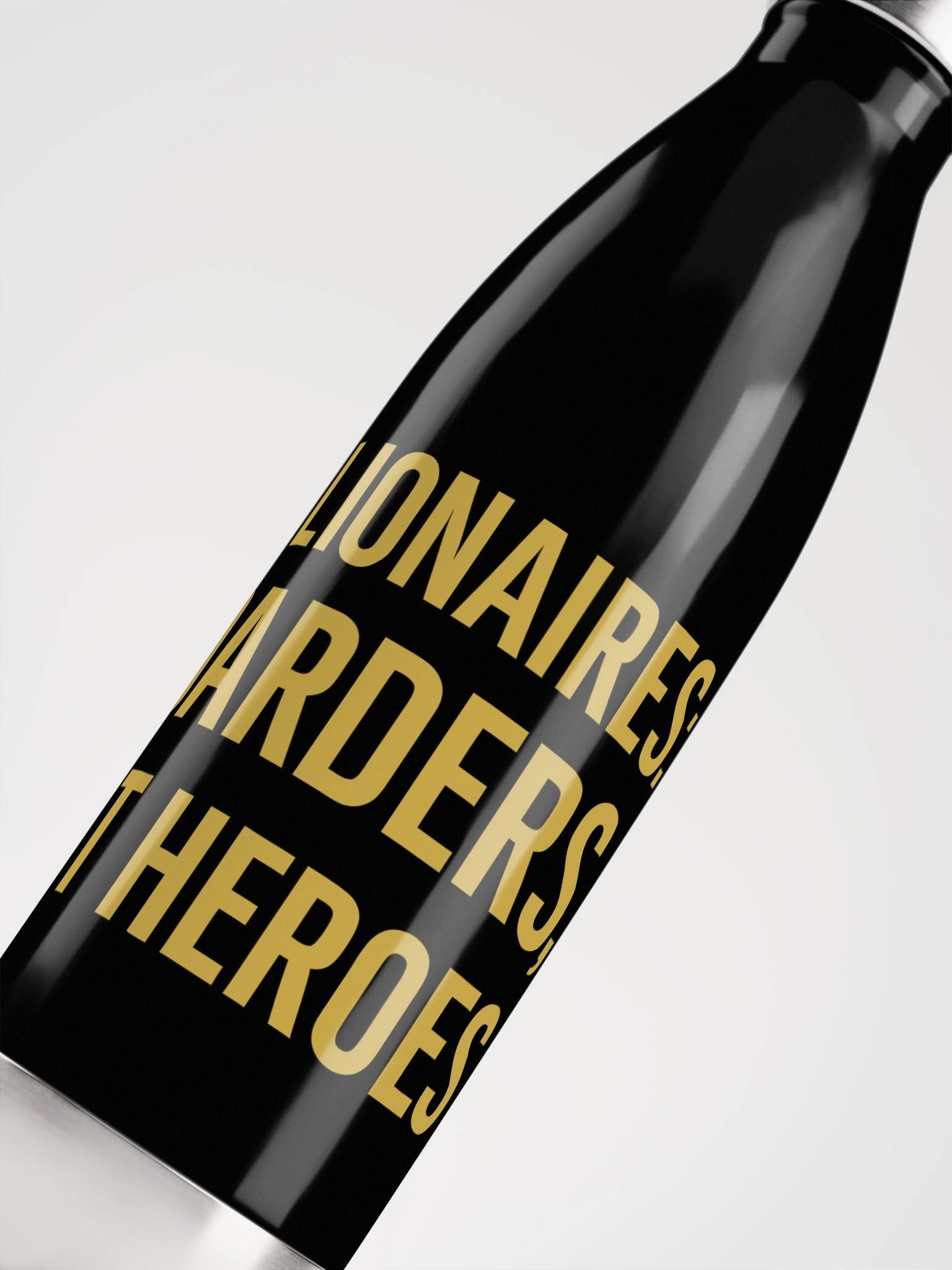 Billionaires Not Heroes Stainless Steel Water Bottle product image (5)