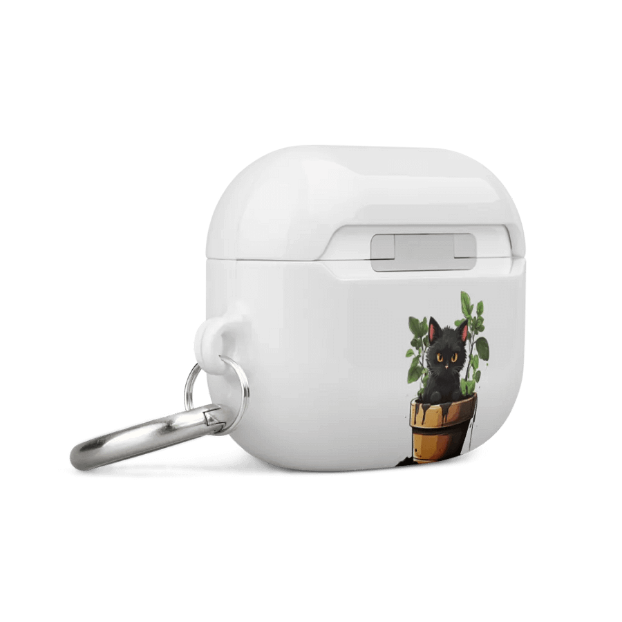 Whimsical Cat in Pot All-Over Print AirPods® Case product image (19)