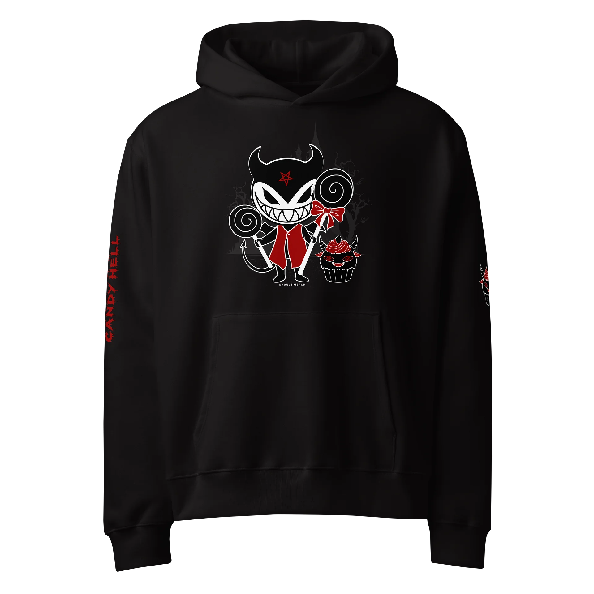 Grinxi's Devilish Delights Unisex Oversized Hoodie product image (1)