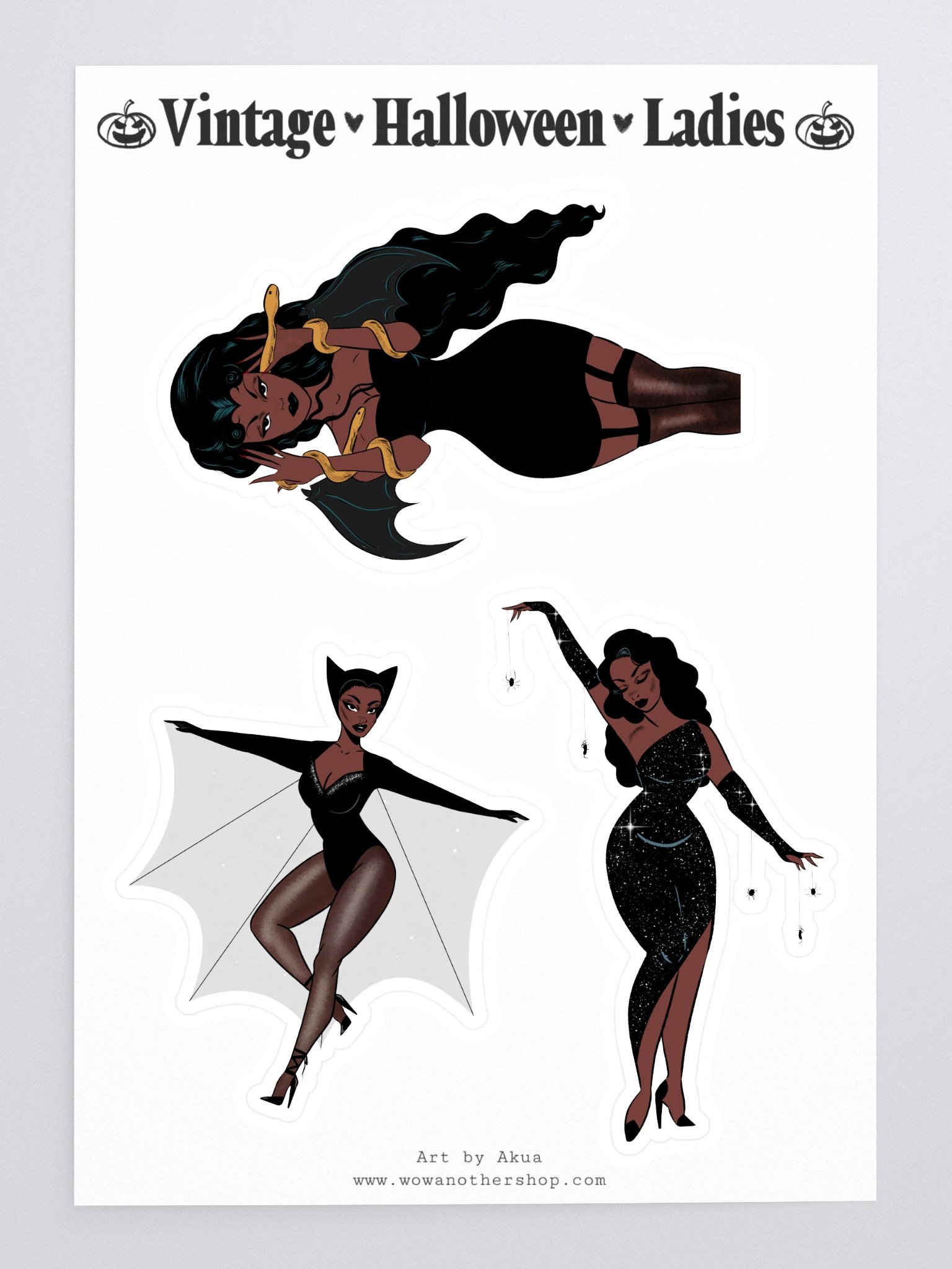 Vintage Halloween Ladies Sticker Sheet product image (3)
