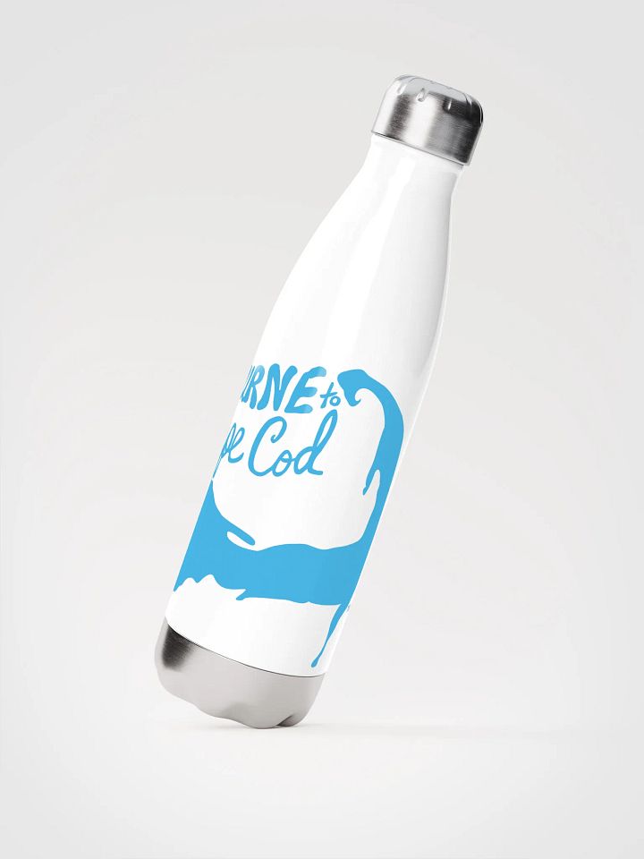 BOURNE to Cape Cod™ | Stainless Bottle | Deep Sky Blue on White 💧 product image (2)