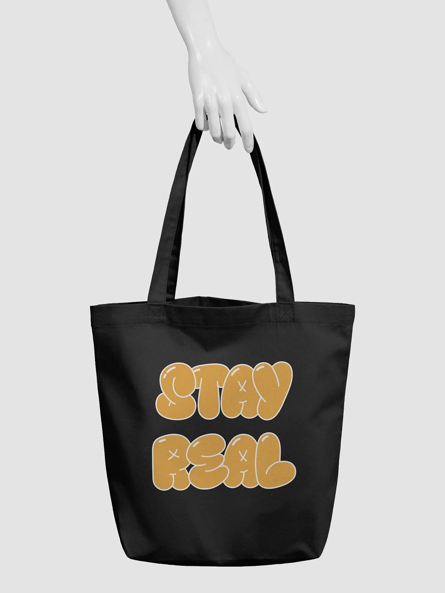 STAY REAL Eco-Friendly Statement Tote Bag product image (6)