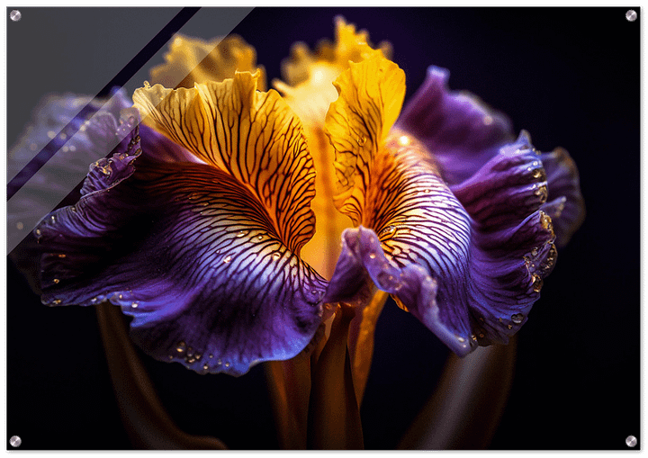 BLACK YELLOW GLOSSY ACRYLIC PRINT product image (1)