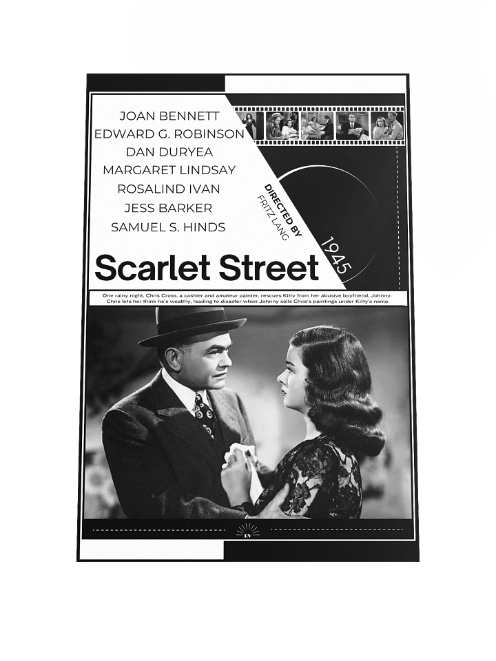 Scarlet Street with Edward G. Robinson and Joan Bennett 1945 | Movie Poster | 12x18 Wall Art product image (1)