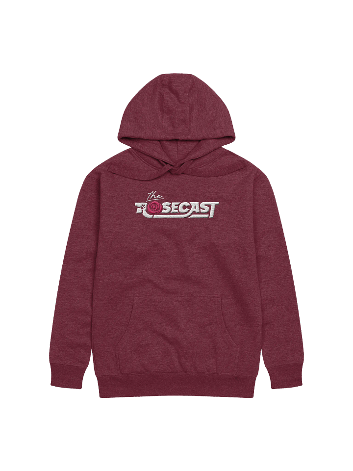Rosecast Logo Premium Hoodie (Embroidered, White) product image (1)