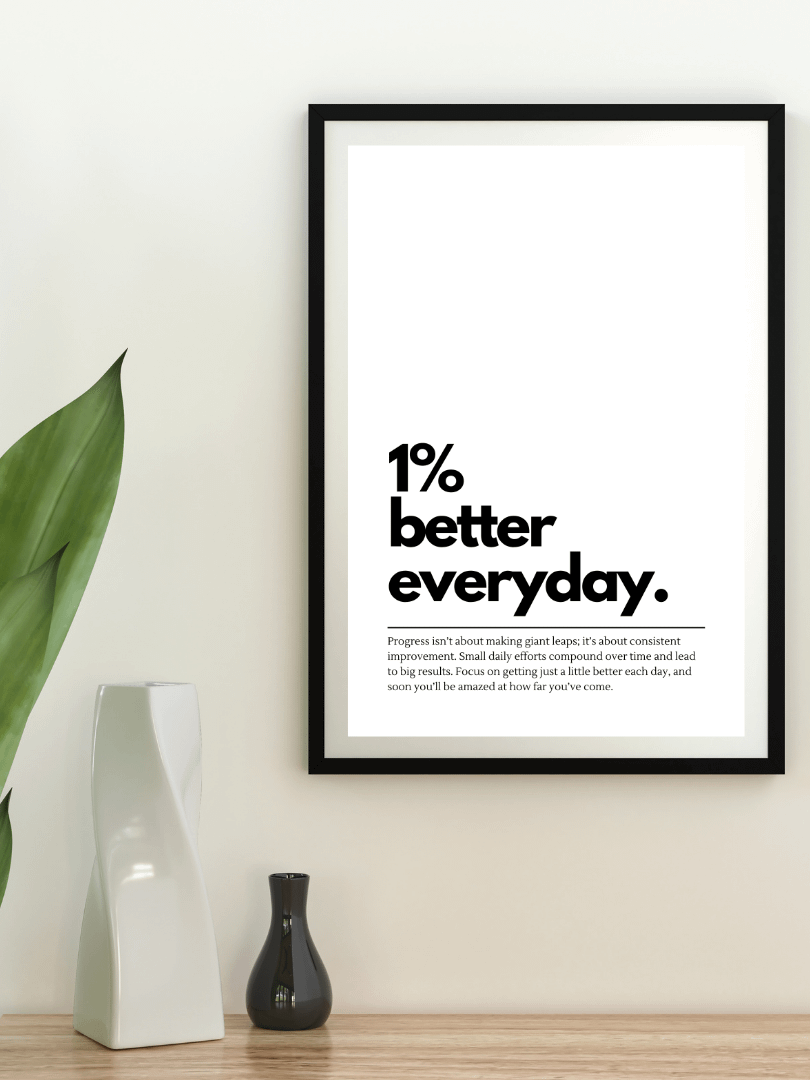 1% Better Everyday Minimalist Printable Wall Art product image (3)