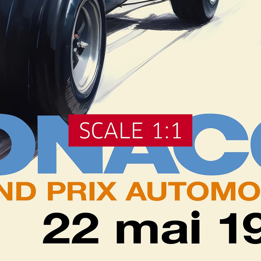 Monaco Grand Prix 1966 Poster — Vintage F1 Racing Wall Art, Retro Motorsport Print product image (5)
