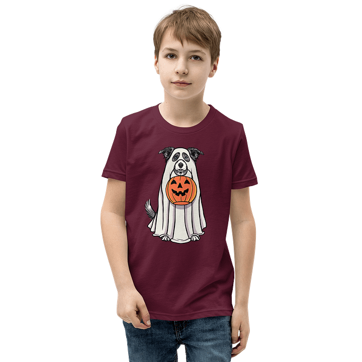 Halloween Border Collie(Blue Merle) Youth T-Shirt product image (17)
