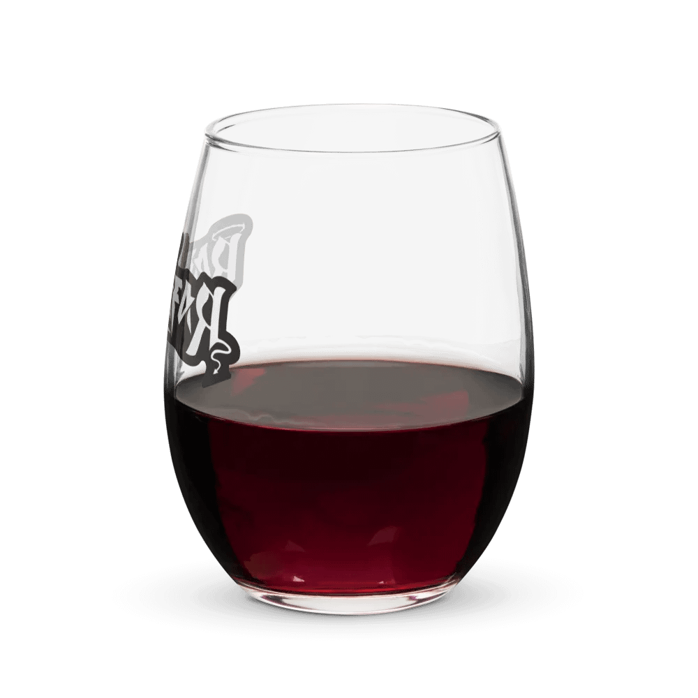 RafaZafar Logotext Stemless Wineglass (outlined) product image (7)