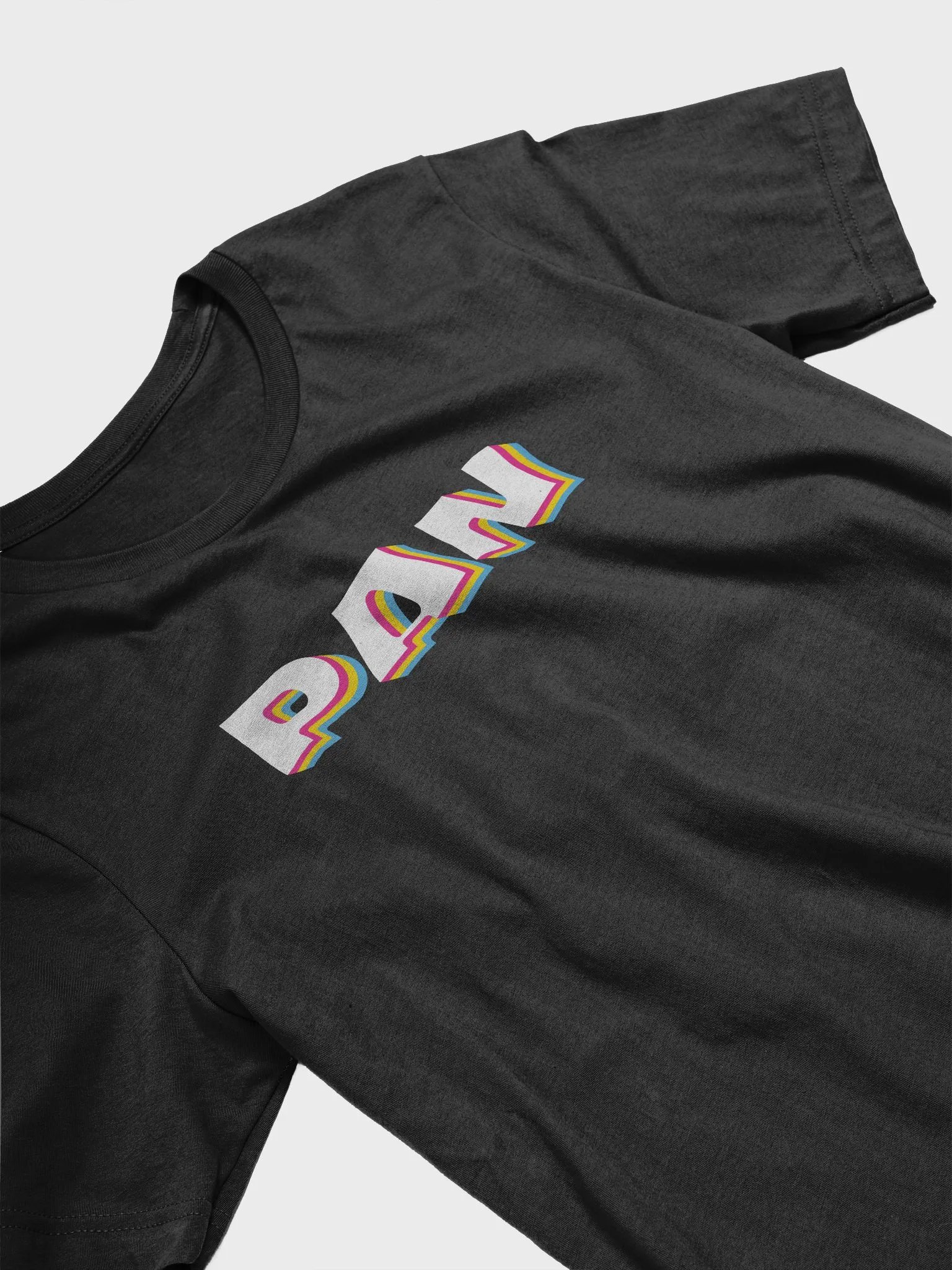 Pan Flag Retro Text T-Shirt product image (3)
