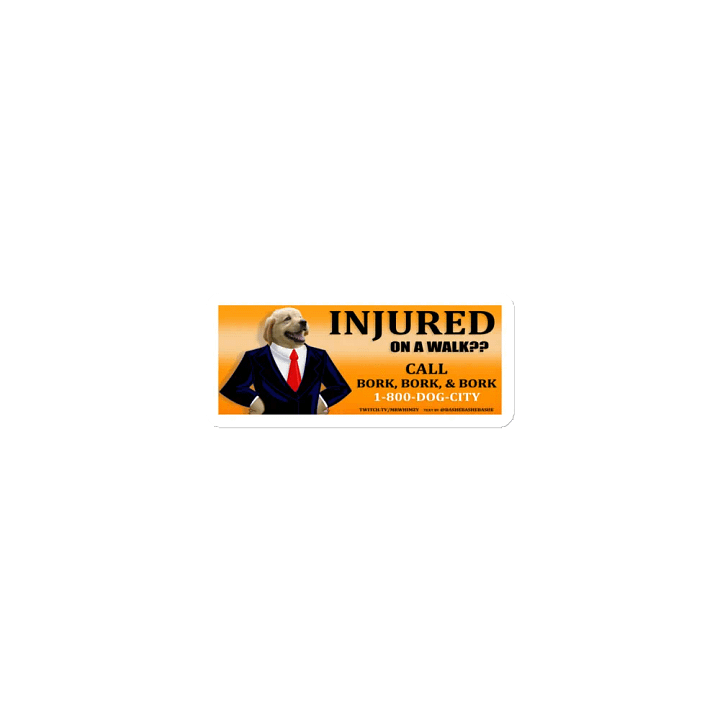 INJURED?? Dog lawyer Magnet! product image (1)