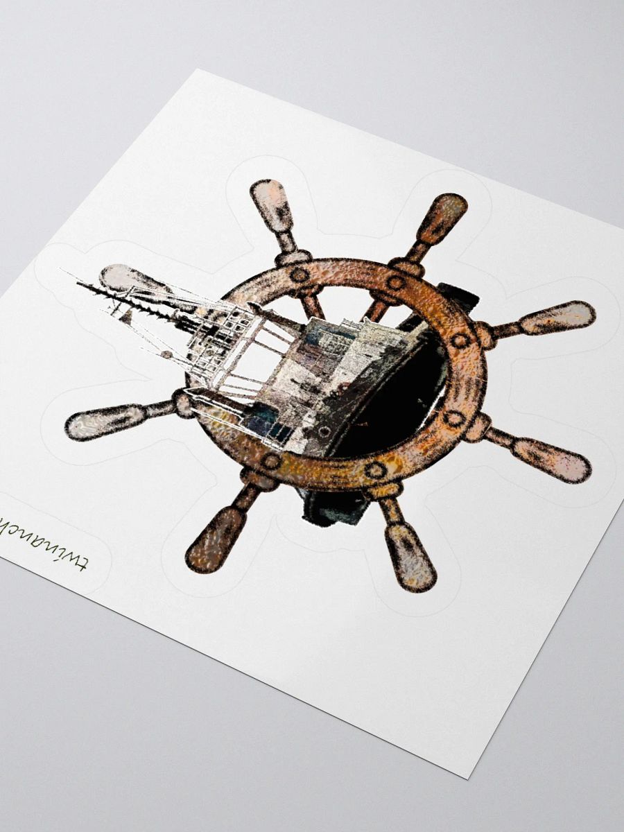 Ship Wheel & Tug Chief Kiss Cut Stickers product image (3)