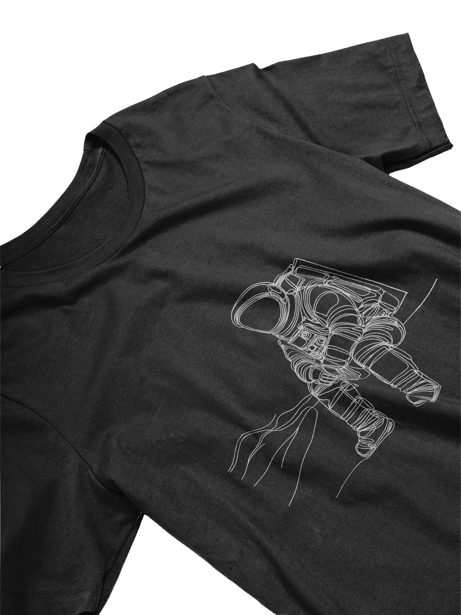 Galactic Explorers Line Art Astronaut T-Shirt product image (28)