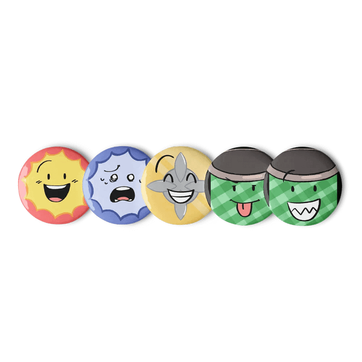 Badgey Amulet Basket Button Pin Set product image (2)
