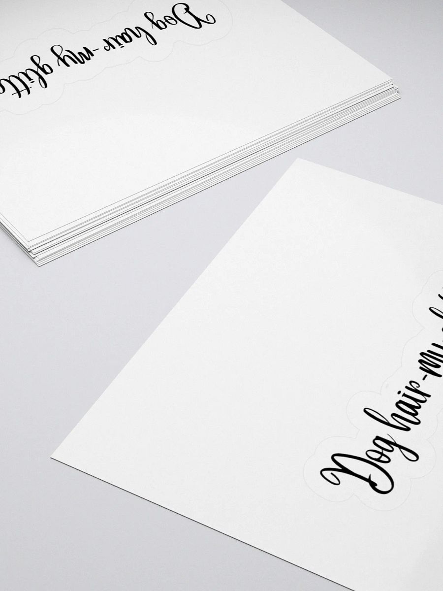 Dog hair- My glitter Sticker product image (7)