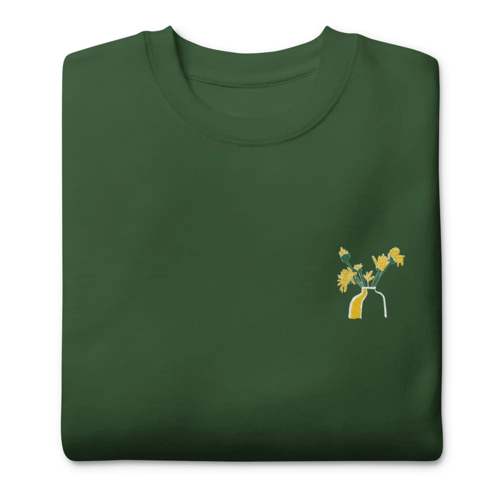 Flower vase doodle sweatshirt product image (105)