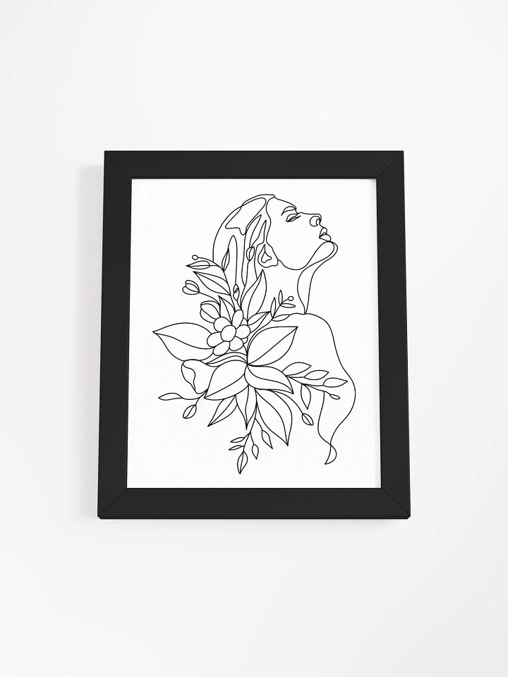 Emily - Framed High-Quality Matte Poster - Woman Line Art Print product image (9)