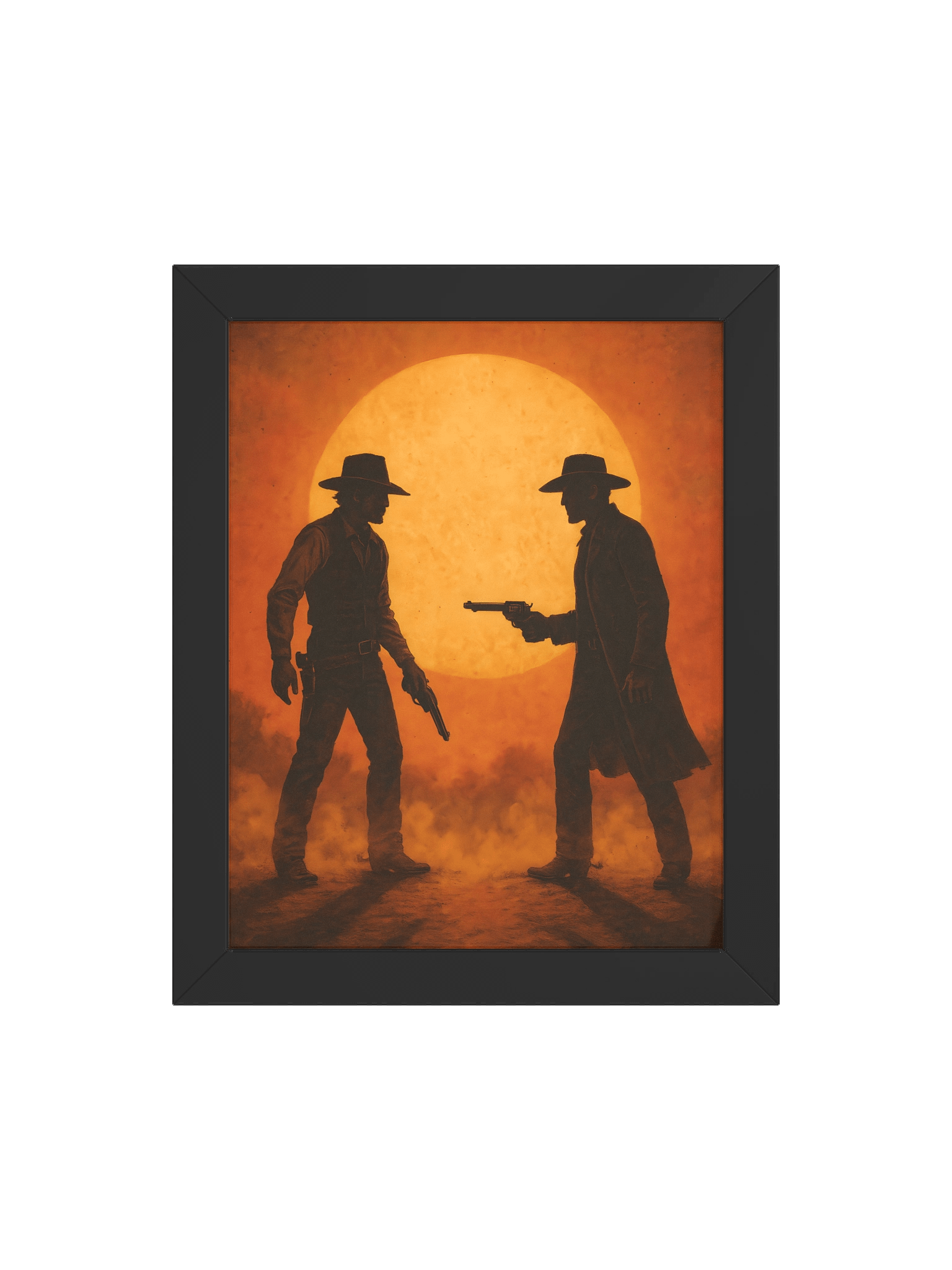 Poster encadré “Duel au soleil couchant” product image (24)