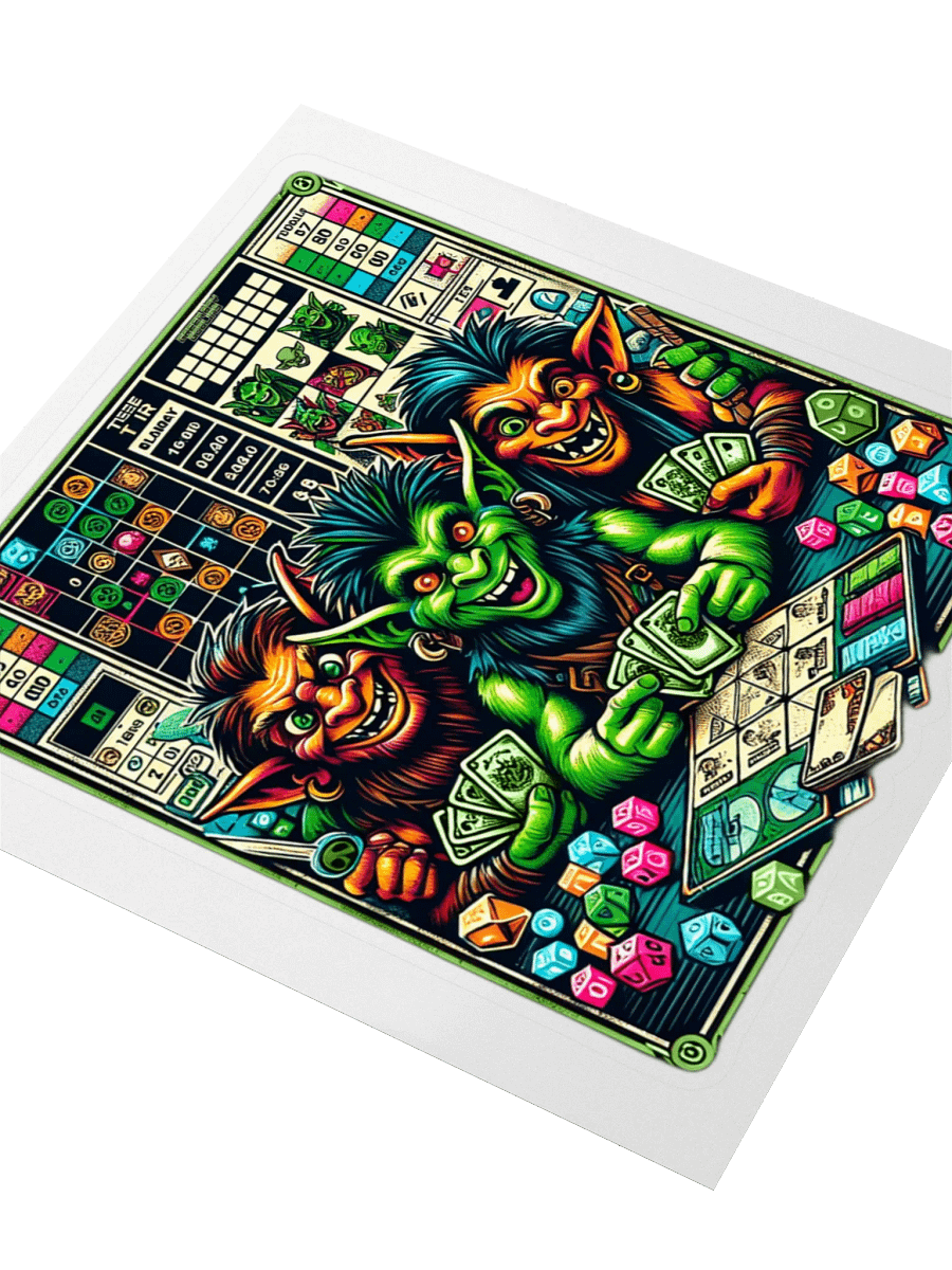 Green Bay Goblins "Game Night" Sticker product image (7)