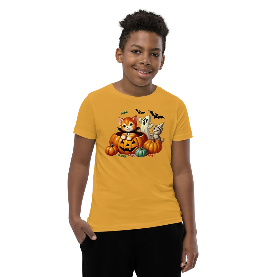 Kittens and Ghost Halloween Kids T-Shirt product image (64)