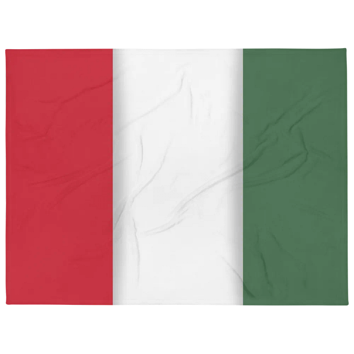 Red White Green Flag Colored Throw Blanket product image (1)
