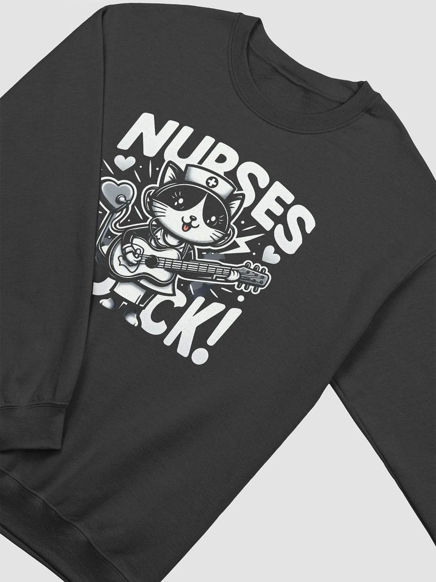Rockin' Nurse Cat Crewneck Sweatshirt product image (15)