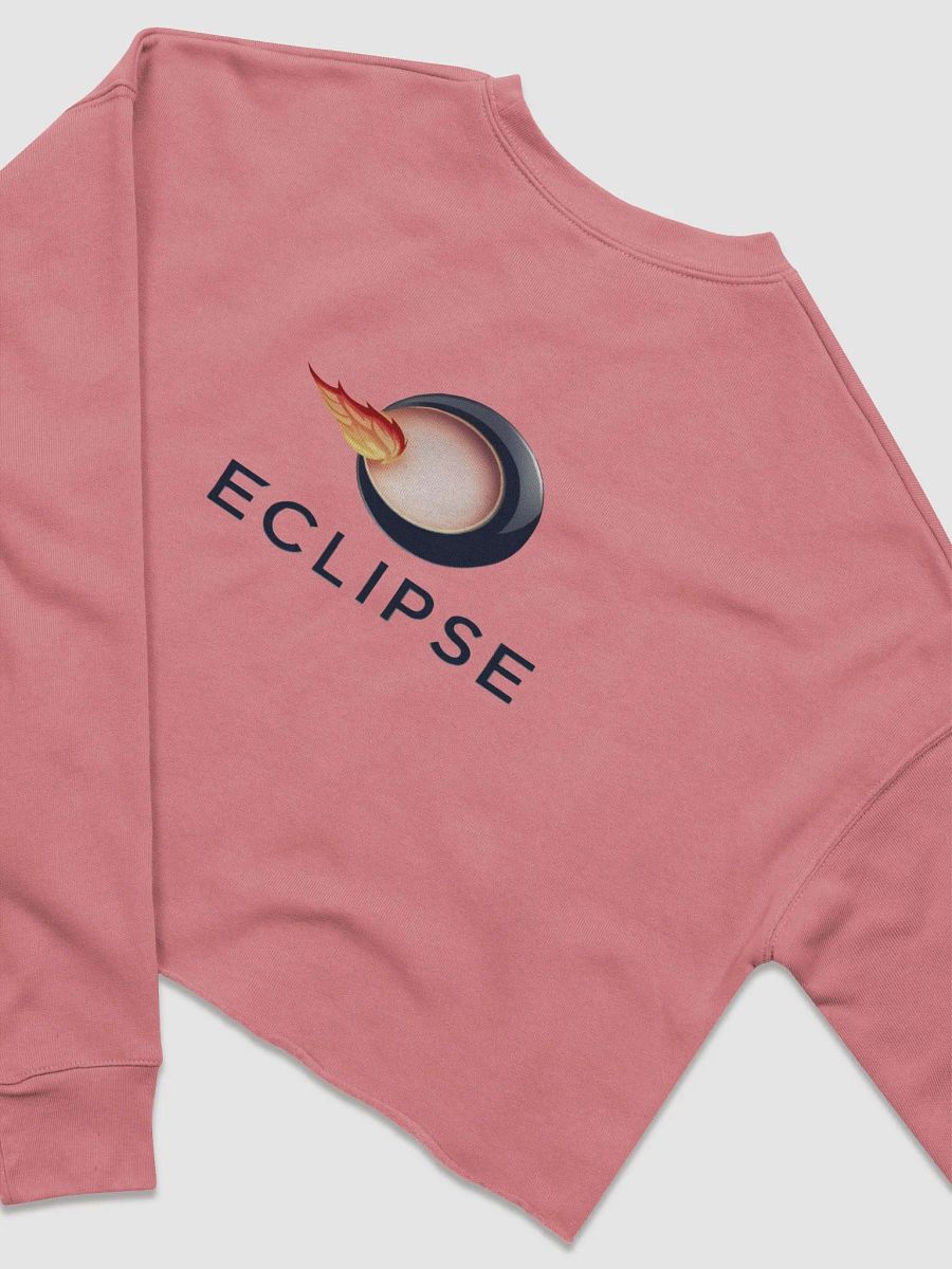 Women's Eclipse Fleece Crop Sweatshirt - Celestial Design, Cozy Comfort product image (6)