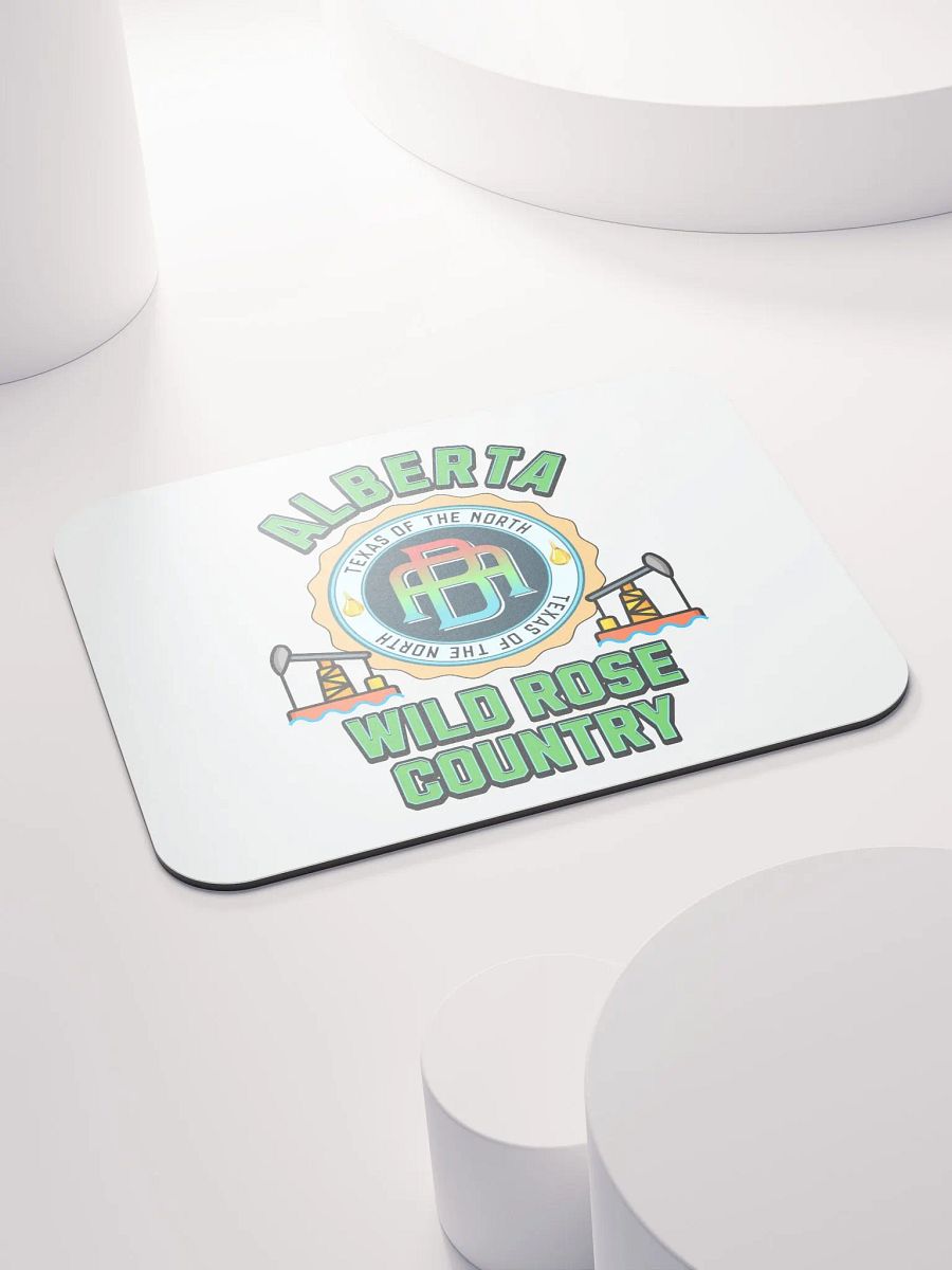 Alberta Wild Rose Country Emblem Mouse Pad product image (3)
